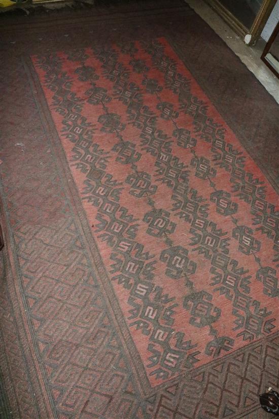 A Turkish red ground Kilim rug
